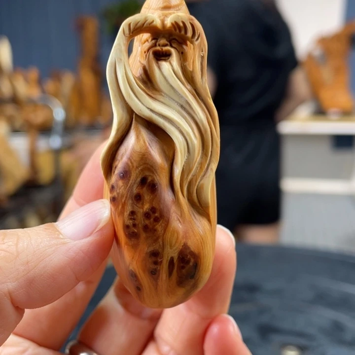 柏木（崖柏）手把件