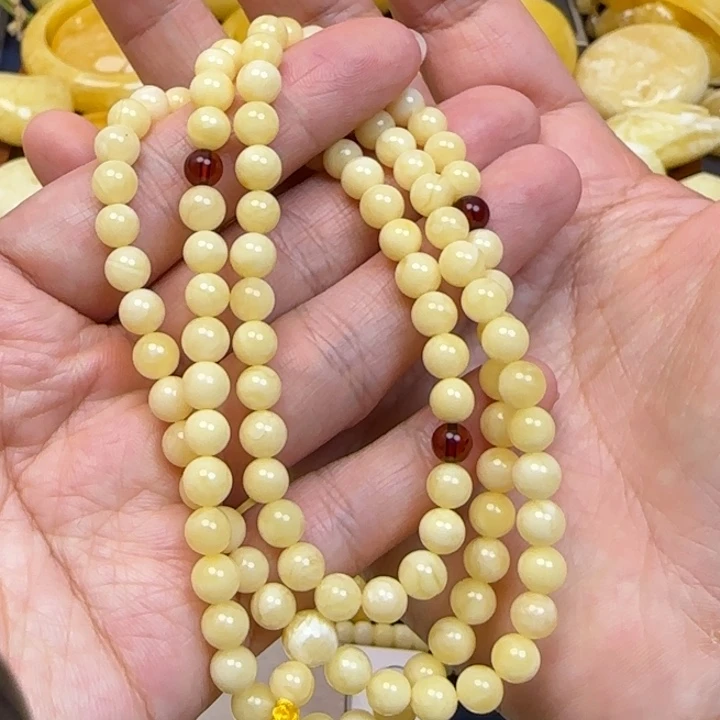 花***语未镶嵌颈饰蜜蜡天然蜜蜡