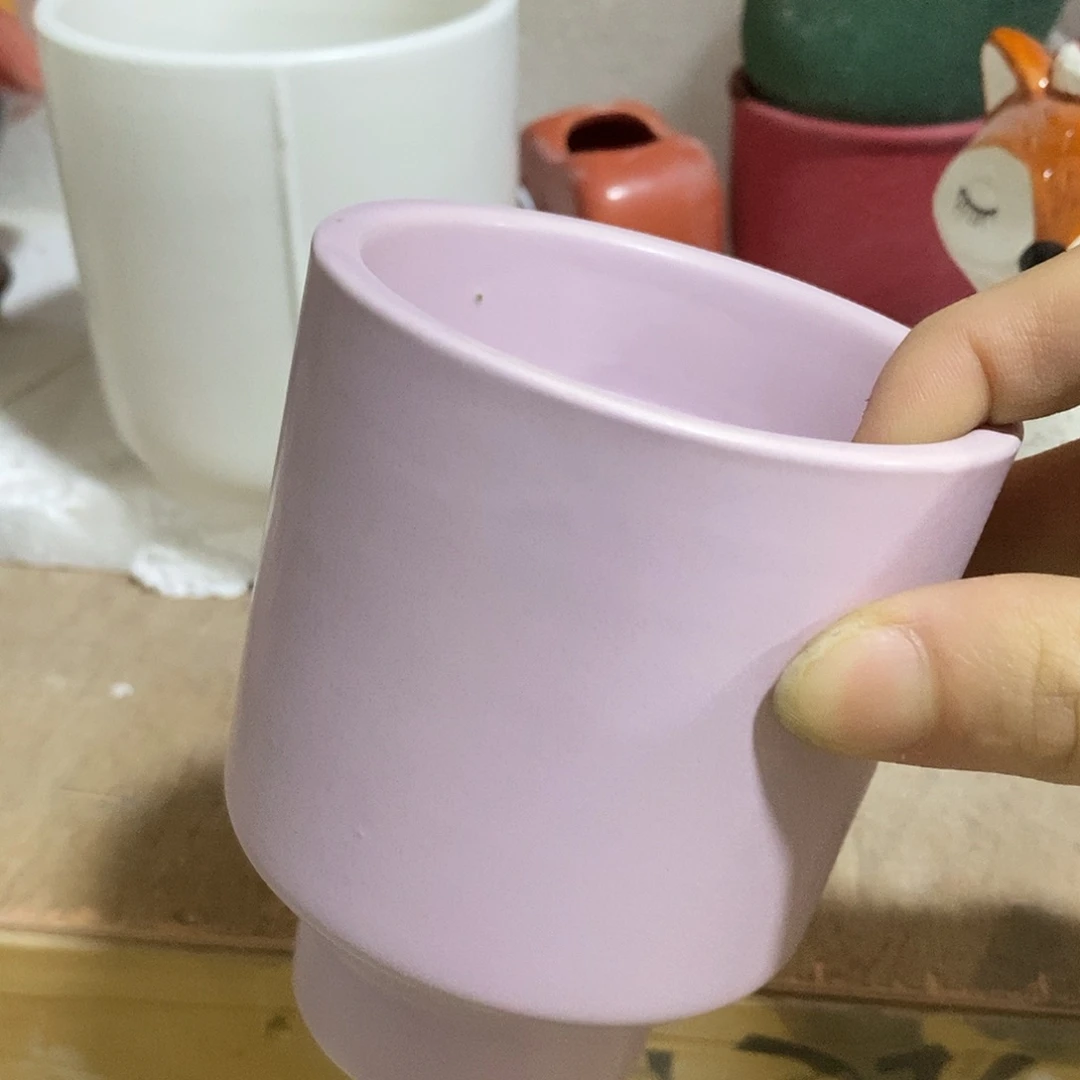 杯子陶盆有孔 瑕疵介意勿拍