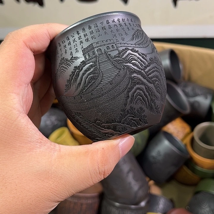 茶杯紫砂全手工紫砂主人杯