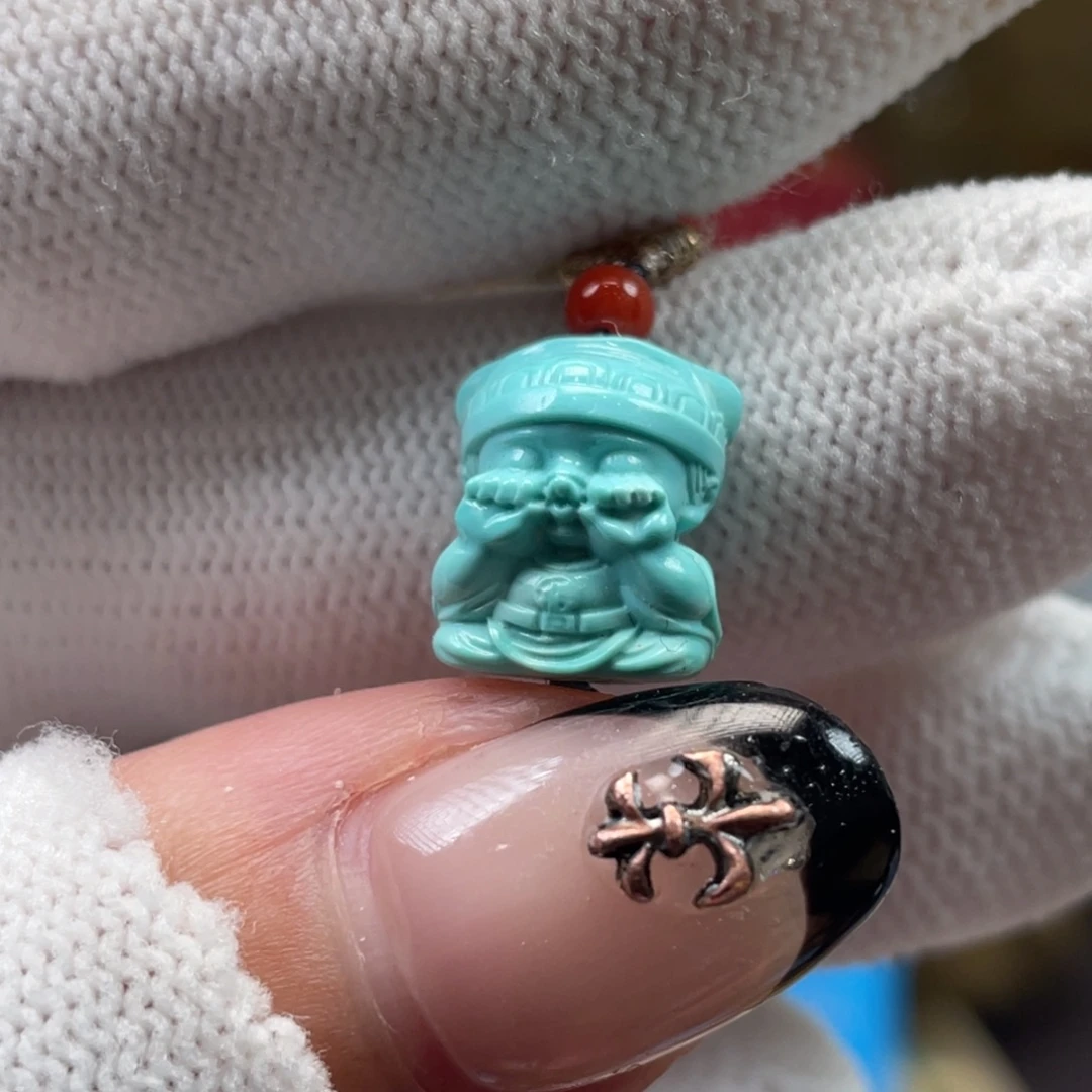 绿松石未镶嵌挂件