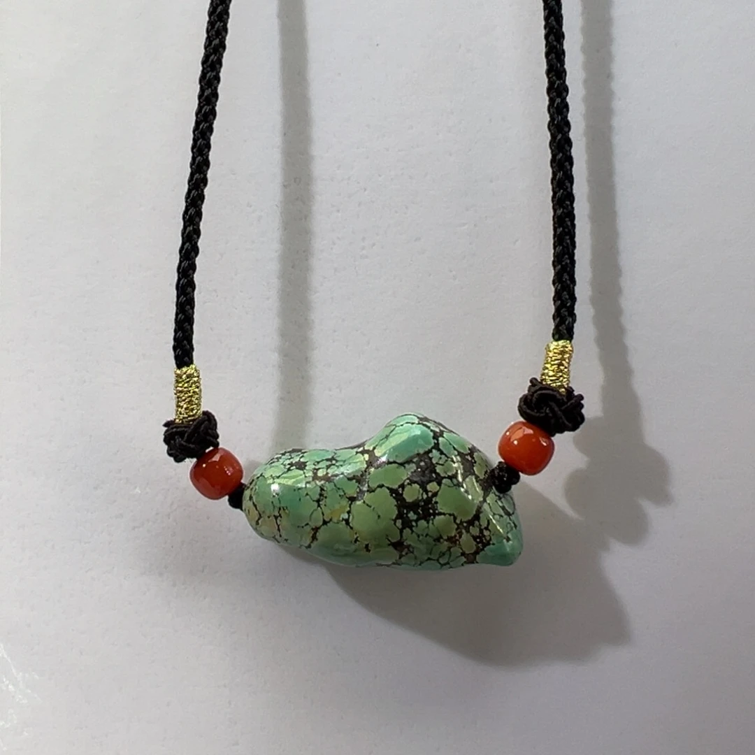 绿松石未镶嵌挂件