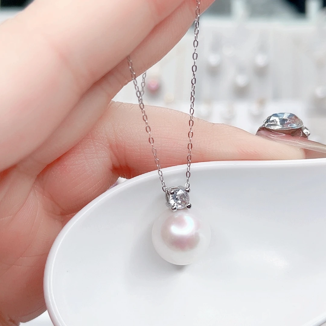 合金淡水珍珠吊坠(赠链)