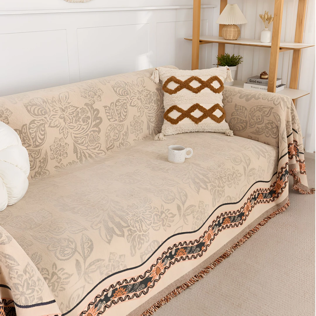 欧式轻奢复古沙发盖布四季通用防滑防猫抓沙发巾套罩坐垫