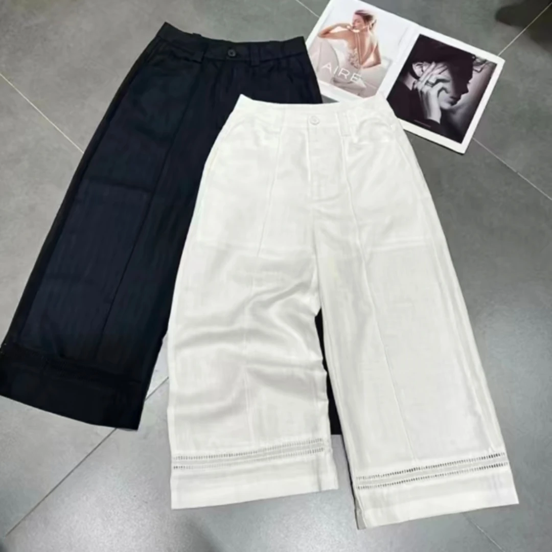 大码时尚净版遮肉显瘦阔腿裤