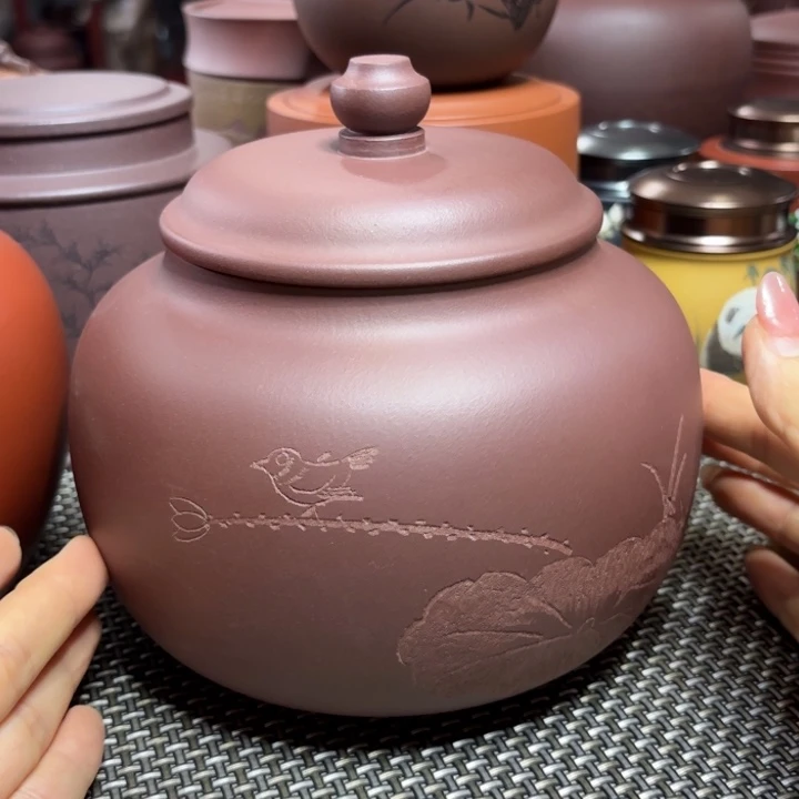 紫砂茶叶罐中高端紫砂茶叶罐