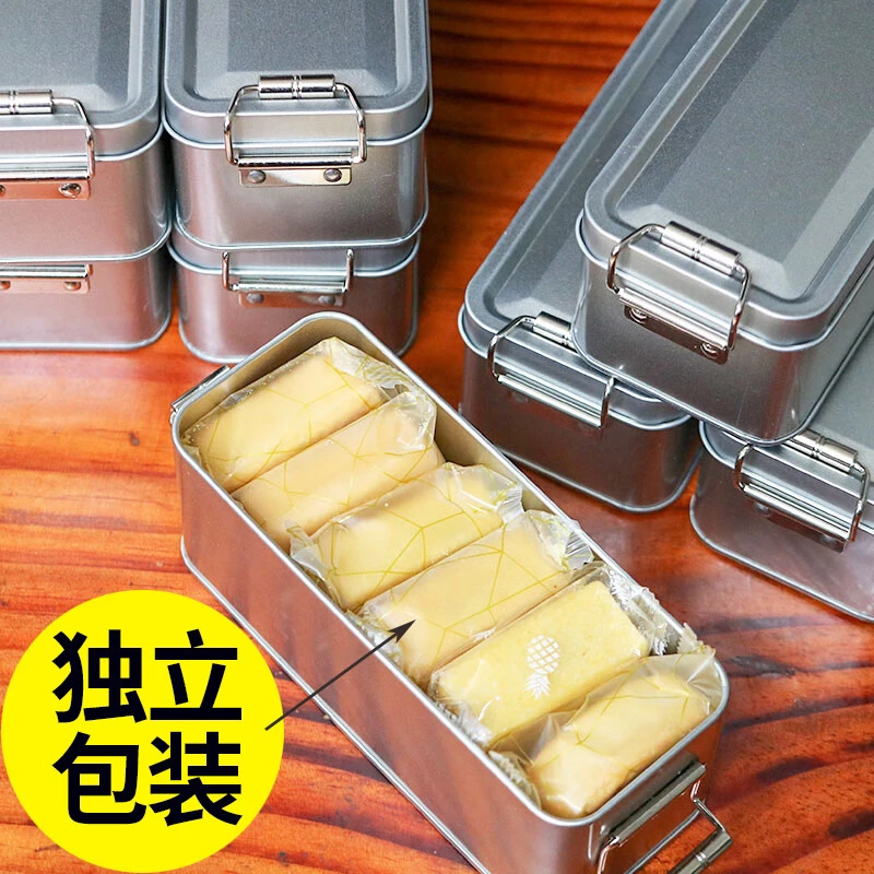 小红书同款福建特产怀旧铁盒凤梨酥厦门传统糕点伴手饭盒网红零食