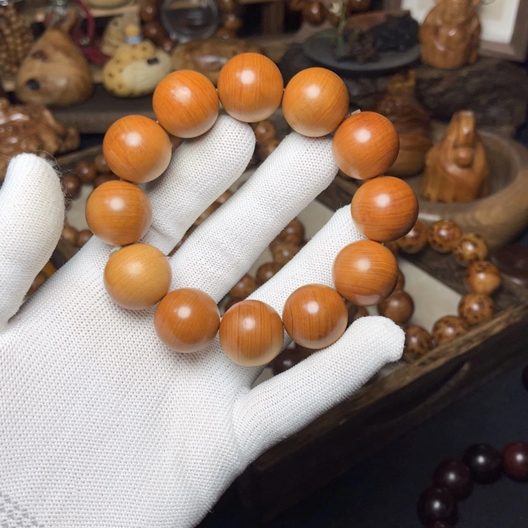 把件柏木（崖柏）太行崖柏风化红油蚕丝纹2.0微微微瑕