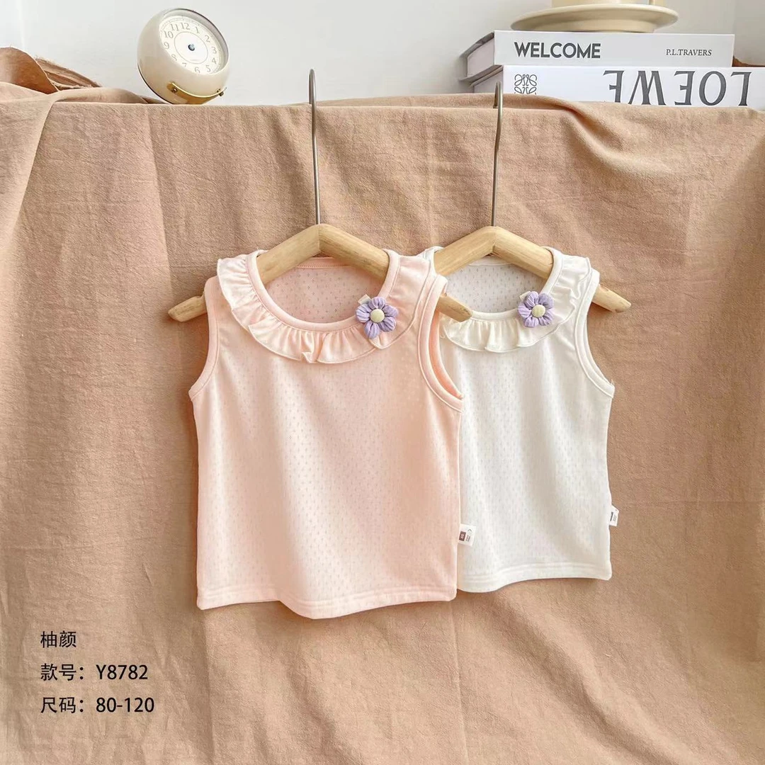 柚【荷叶边8782】背心