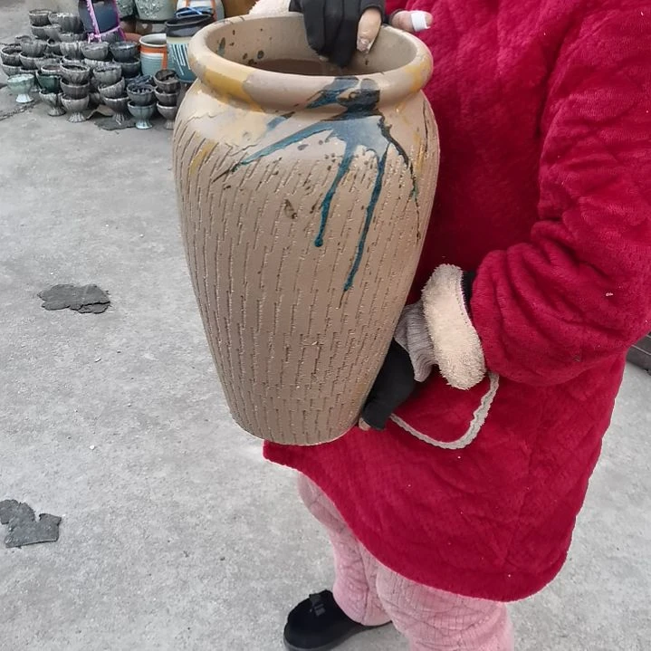 红陶口18高40瑕疵