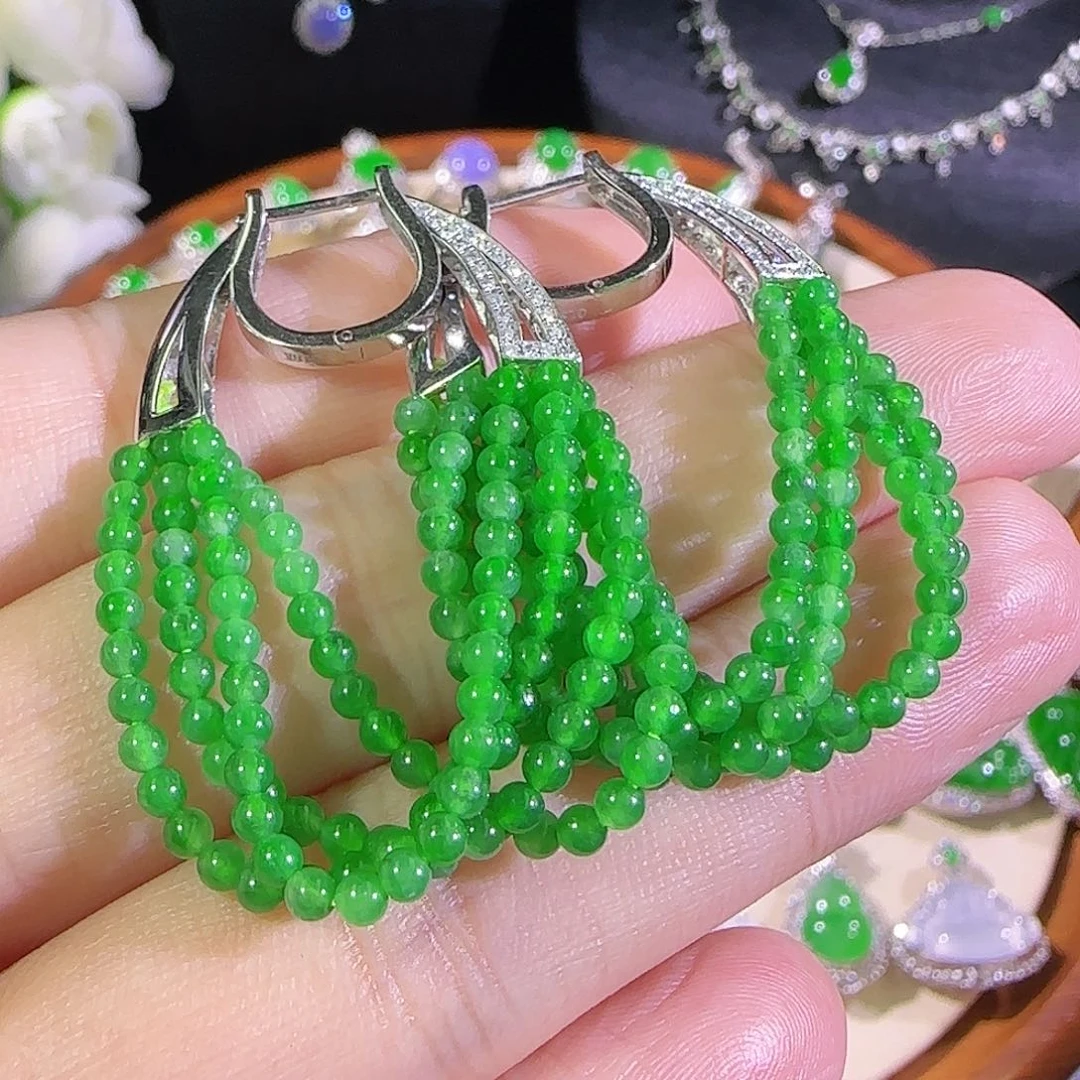 翡翠18K金镶嵌吊坠(不含链)s*y