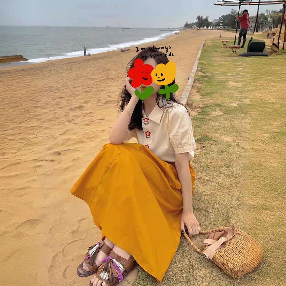 女童夏季套装2025新款洋气夏装儿童装时髦短袖女孩大童裙子两件套