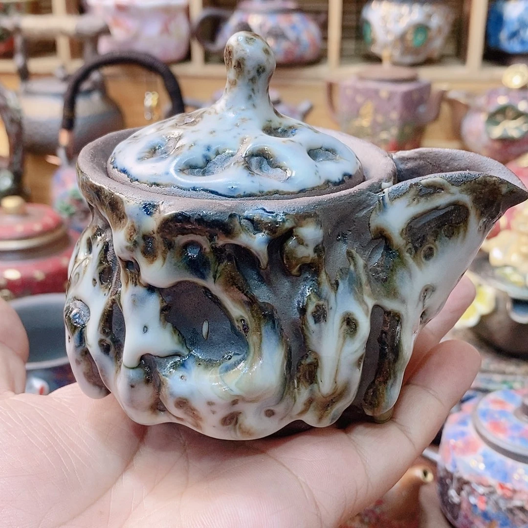 粗陶志野柴烧茶器