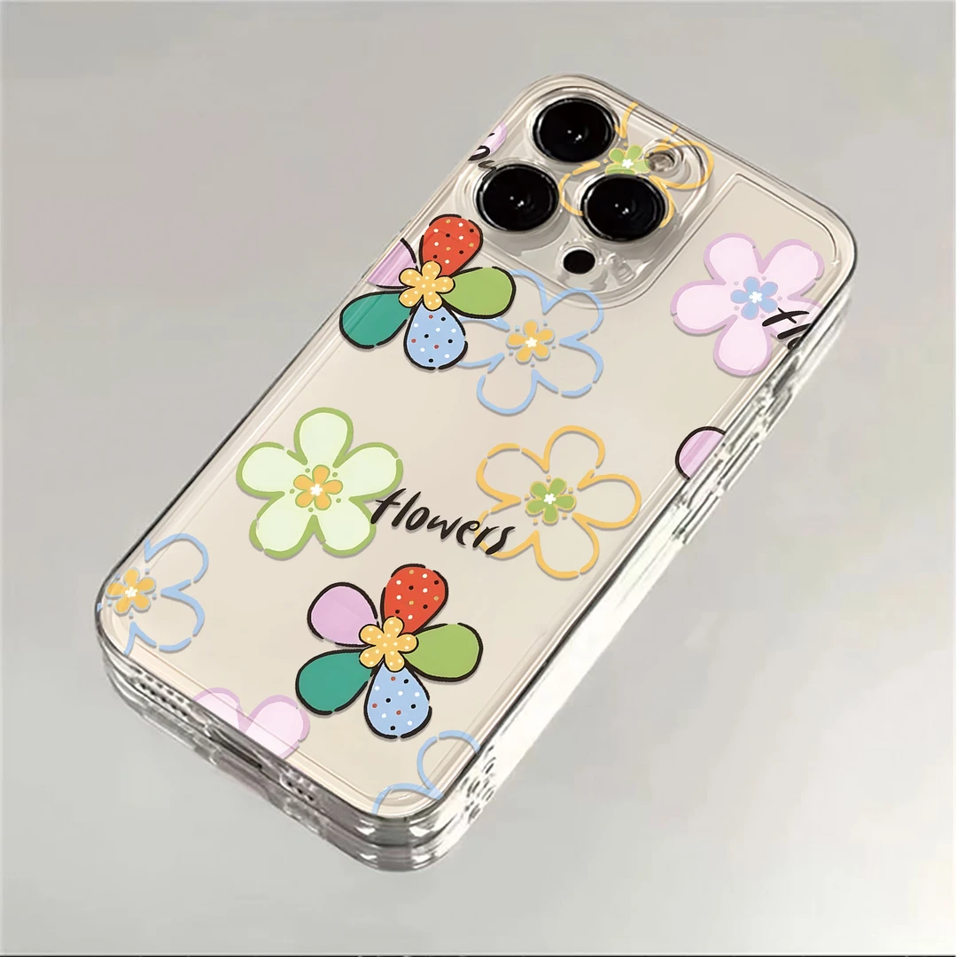 多巴胺花花适用苹果iPhone16pro14小米15华为70手机壳12太空壳软x