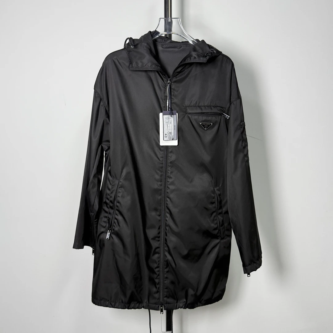 未使用 Prada/普拉达 CZF2006/纯色长款外套/尺码XS/全新带吊