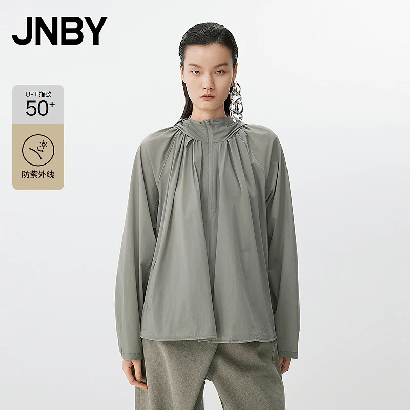 【商场同款新品】JNBY/江南布衣25春防晒夹克戴帽领长袖5P3611050