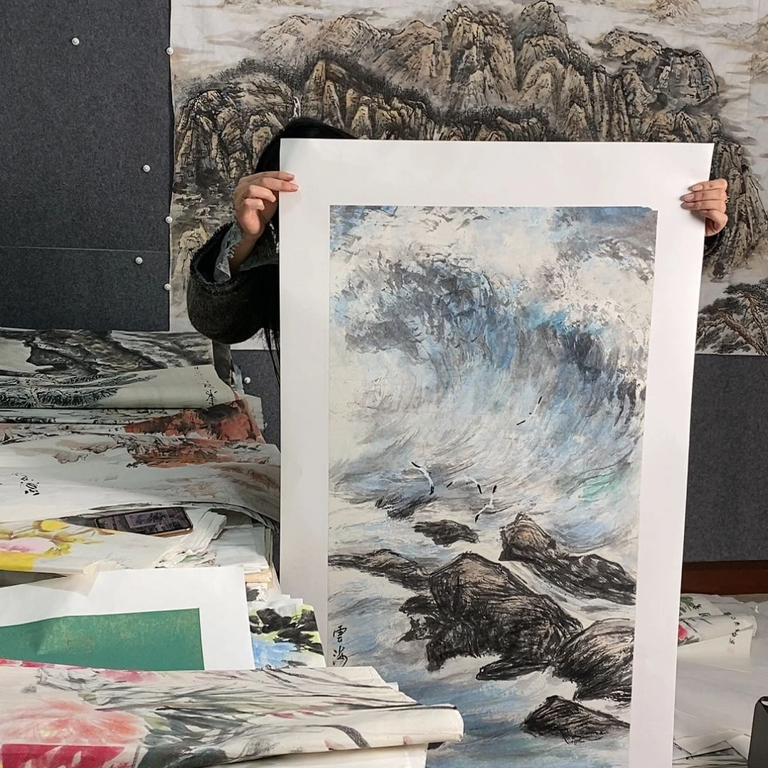 国画手写手绘国画作品9