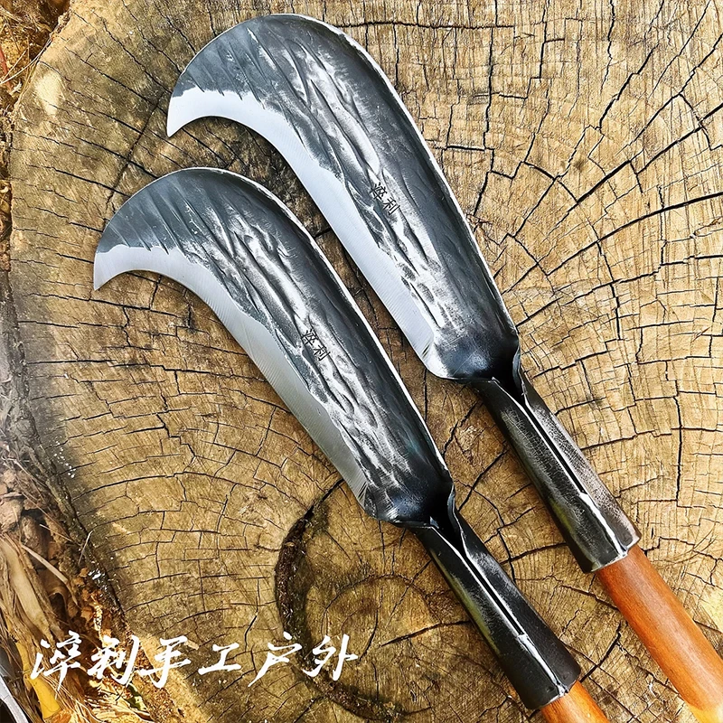 手工锻打全钢砍柴刀弯刀砍树劈柴砍竹子老式柴刀农用割草户外开路