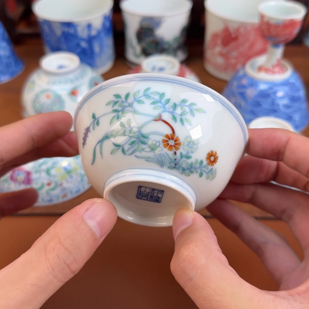巴***嘎摆件景德镇瓷器手工手绘