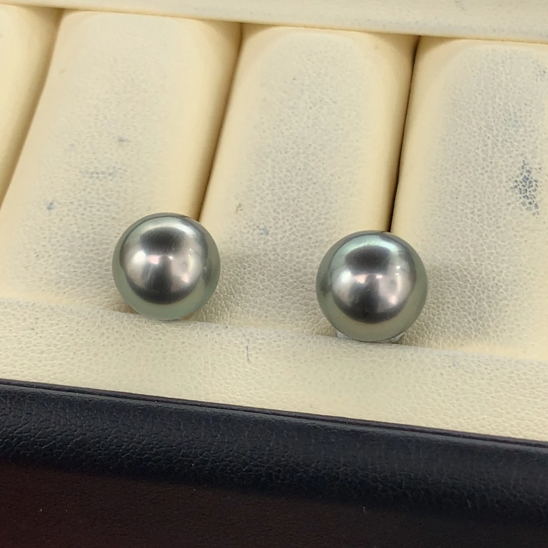 叮***呛定制海水珍珠未镶嵌裸珠大溪地10-11