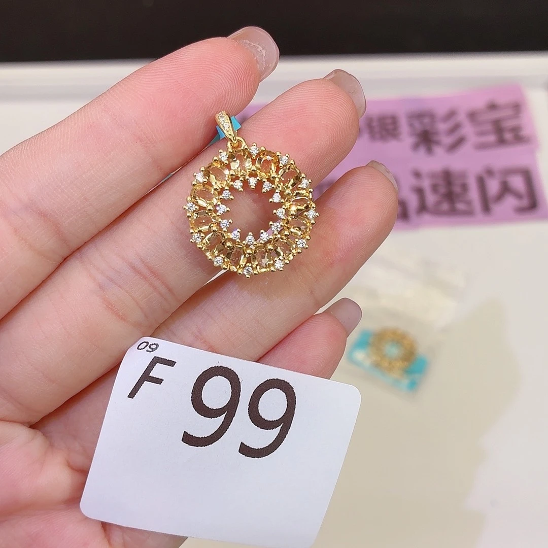 水晶银S925镶嵌珠宝半成品