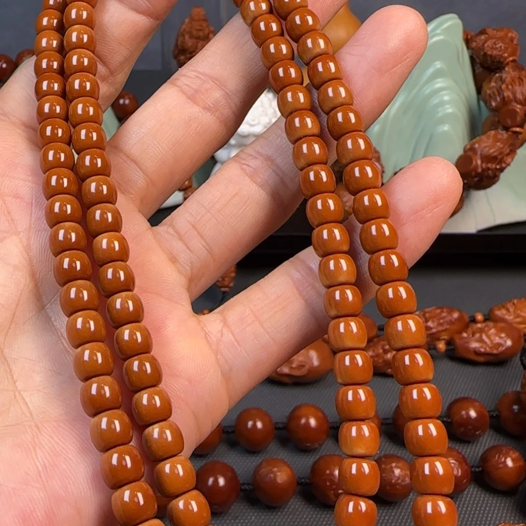 橄榄核手串老型桶珠核尖