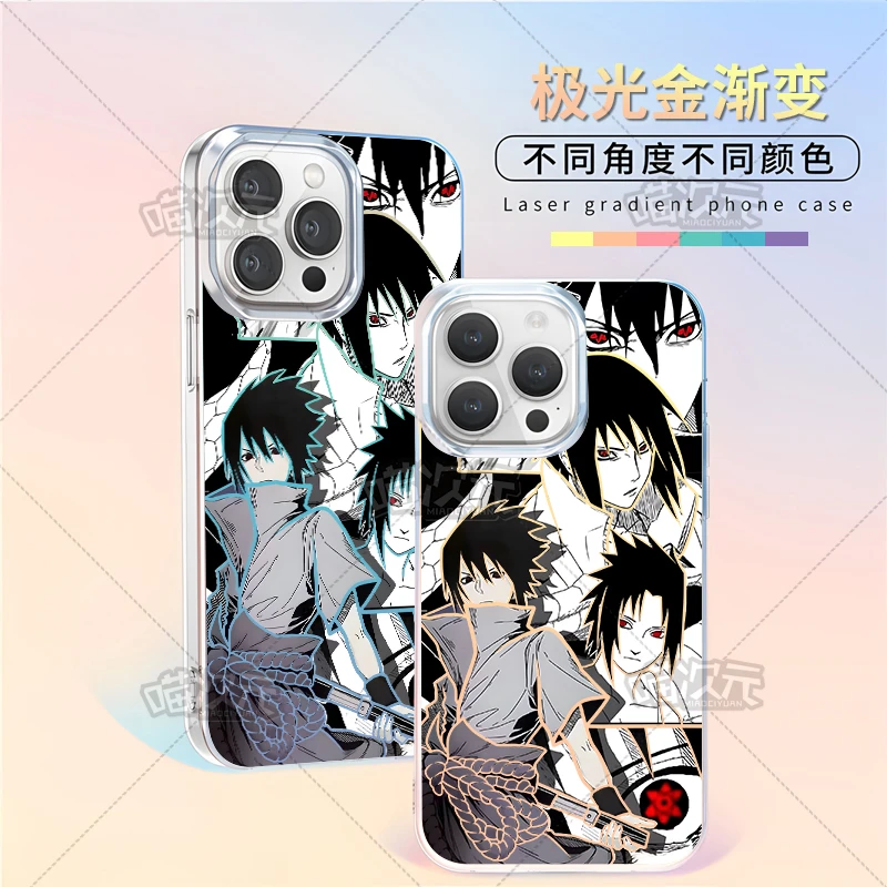 火影佐助适用苹果华为vivo一加oppoiPhone小米二次元极光金手机壳