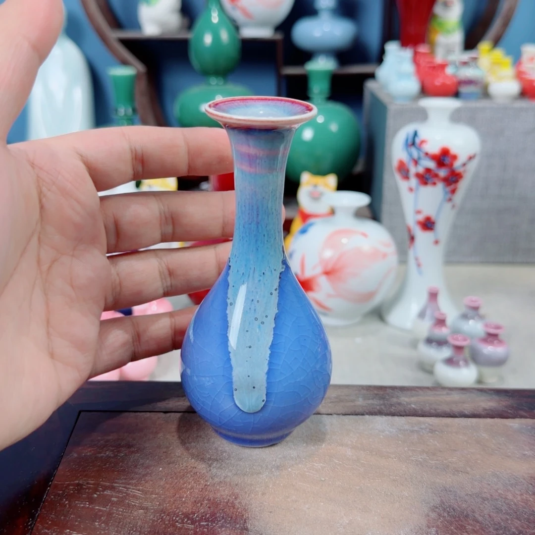 陶瓷手工小花器摆件