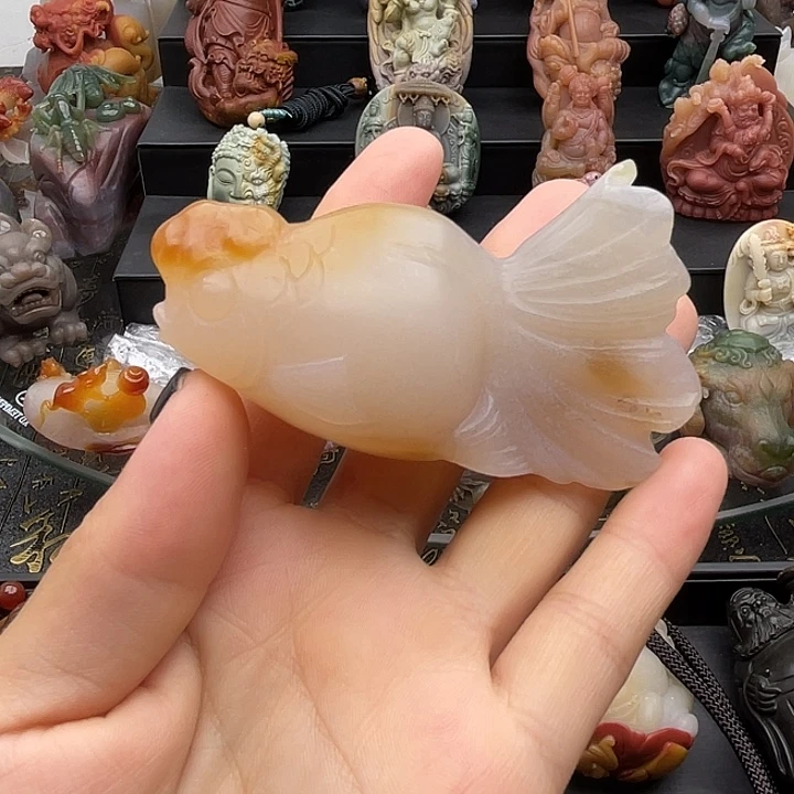 玛瑙/玉髓未镶嵌摆件