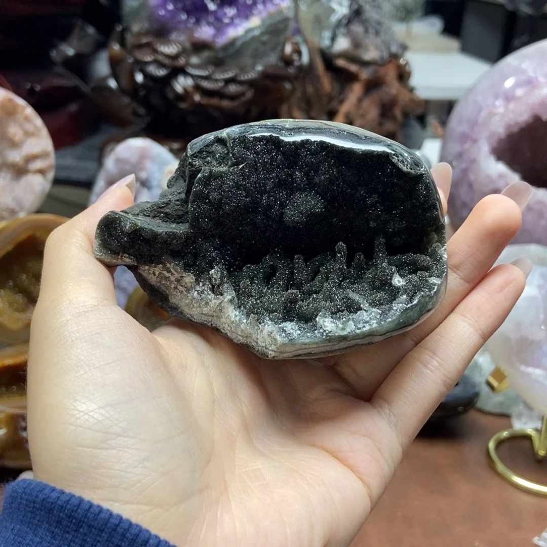 摆件紫晶未镶嵌水晶