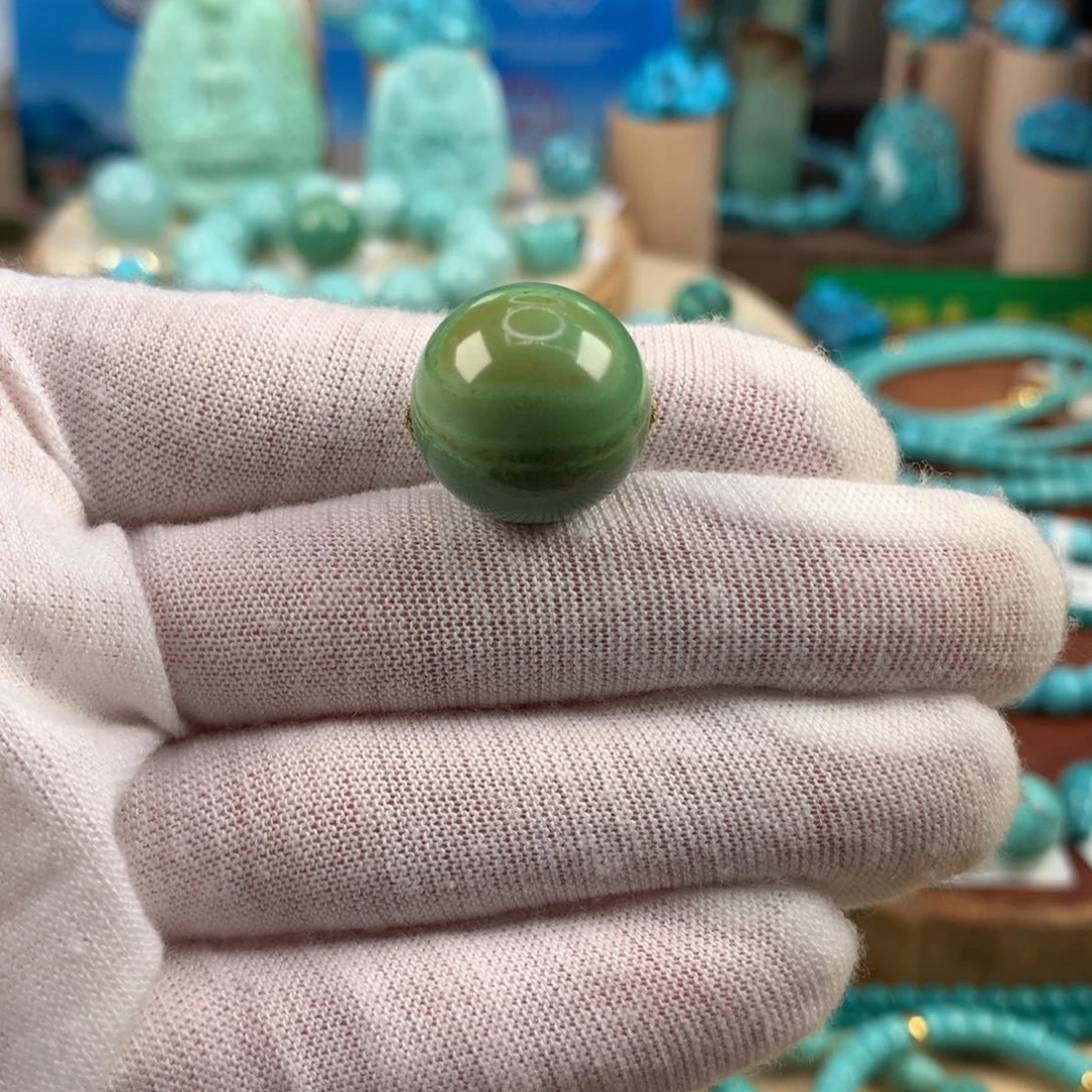 绿松石未镶嵌珠宝奇石17.5mm