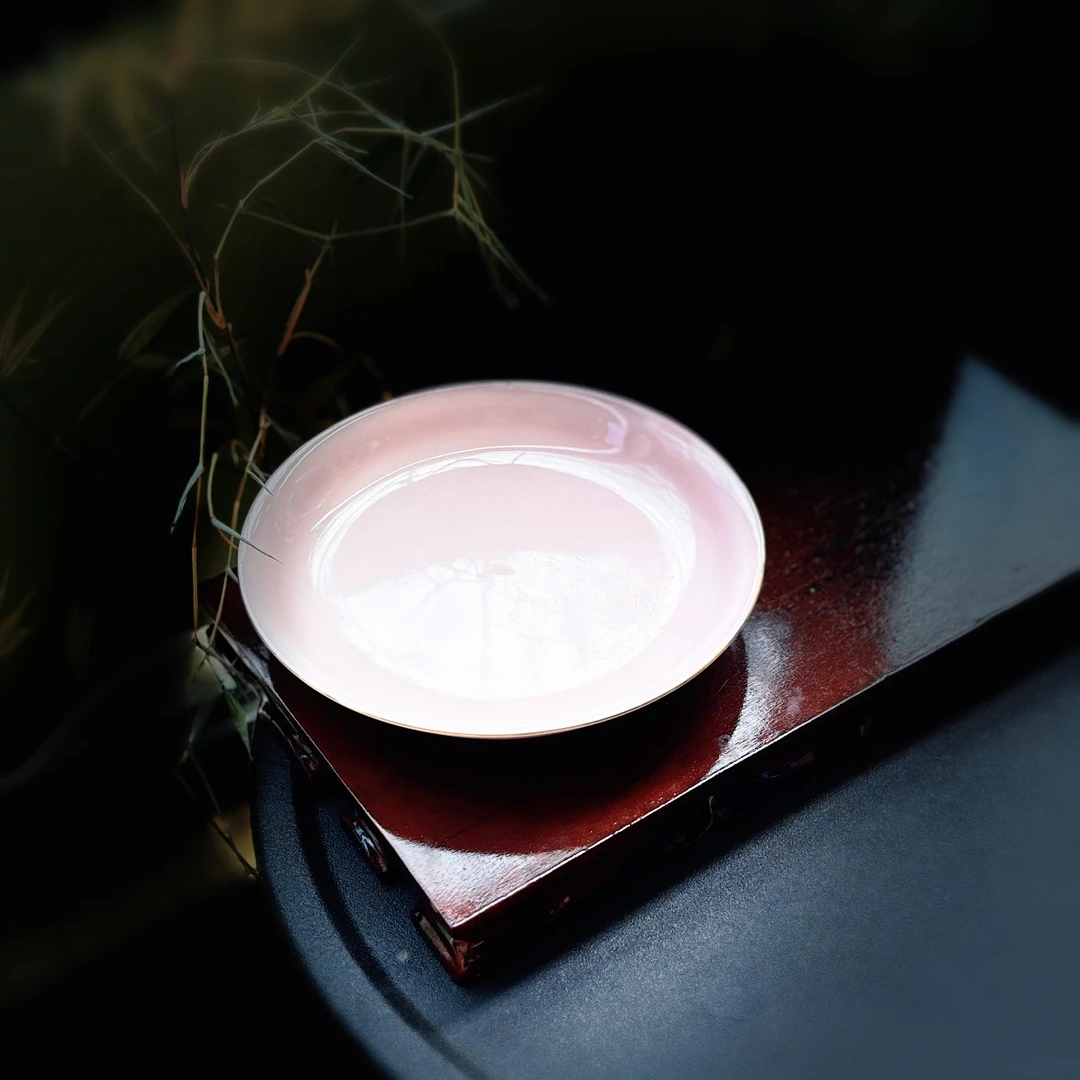春粉夏绿双色釉壶承茶周边陶瓷干泡台家用果盘点心盘茶盘