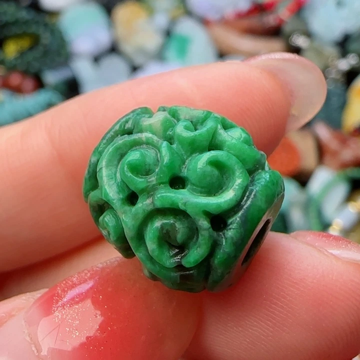 翡翠颈饰未镶嵌天然A货48