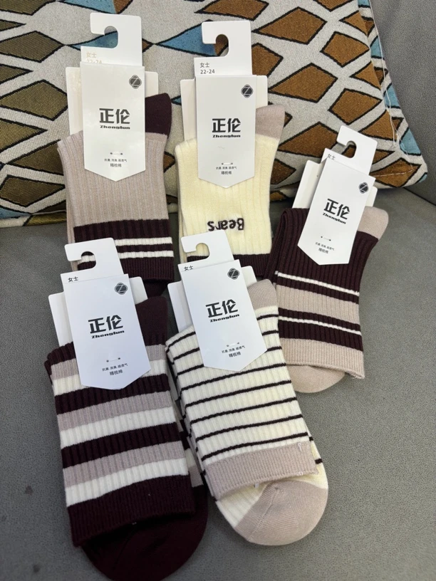 女款袜抗菌消臭超透气5双直播链接号，随机发货