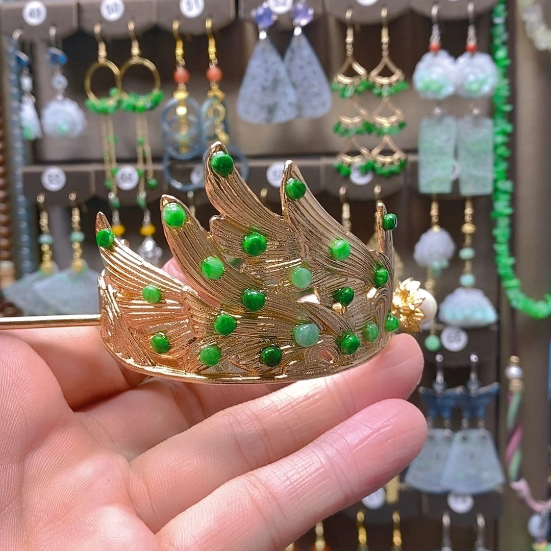 未镶嵌翡翠耳饰翡翠