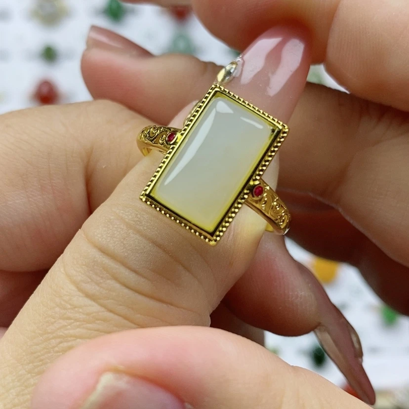 【闪购商品】和田玉纯天然和田玉和田玉银S925镶嵌