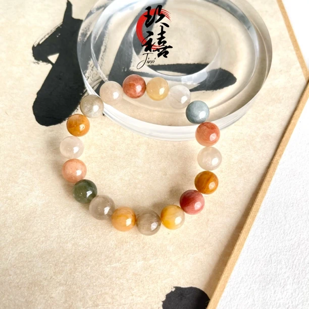 【二妹推荐】油画彩兔毛单圈手串 B50802042 0349 多样性发一