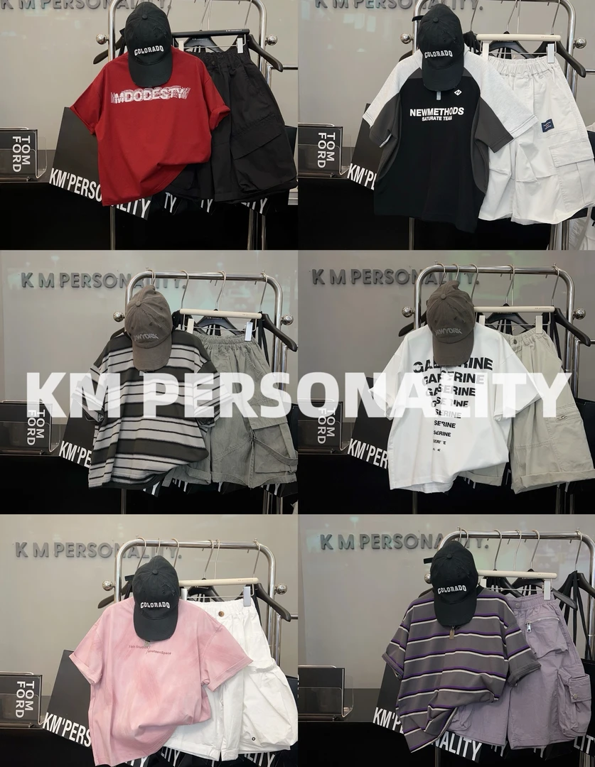 KM PERSONALITY【K01-K64组合】2025 夏季儿童韩系裤子T恤1111