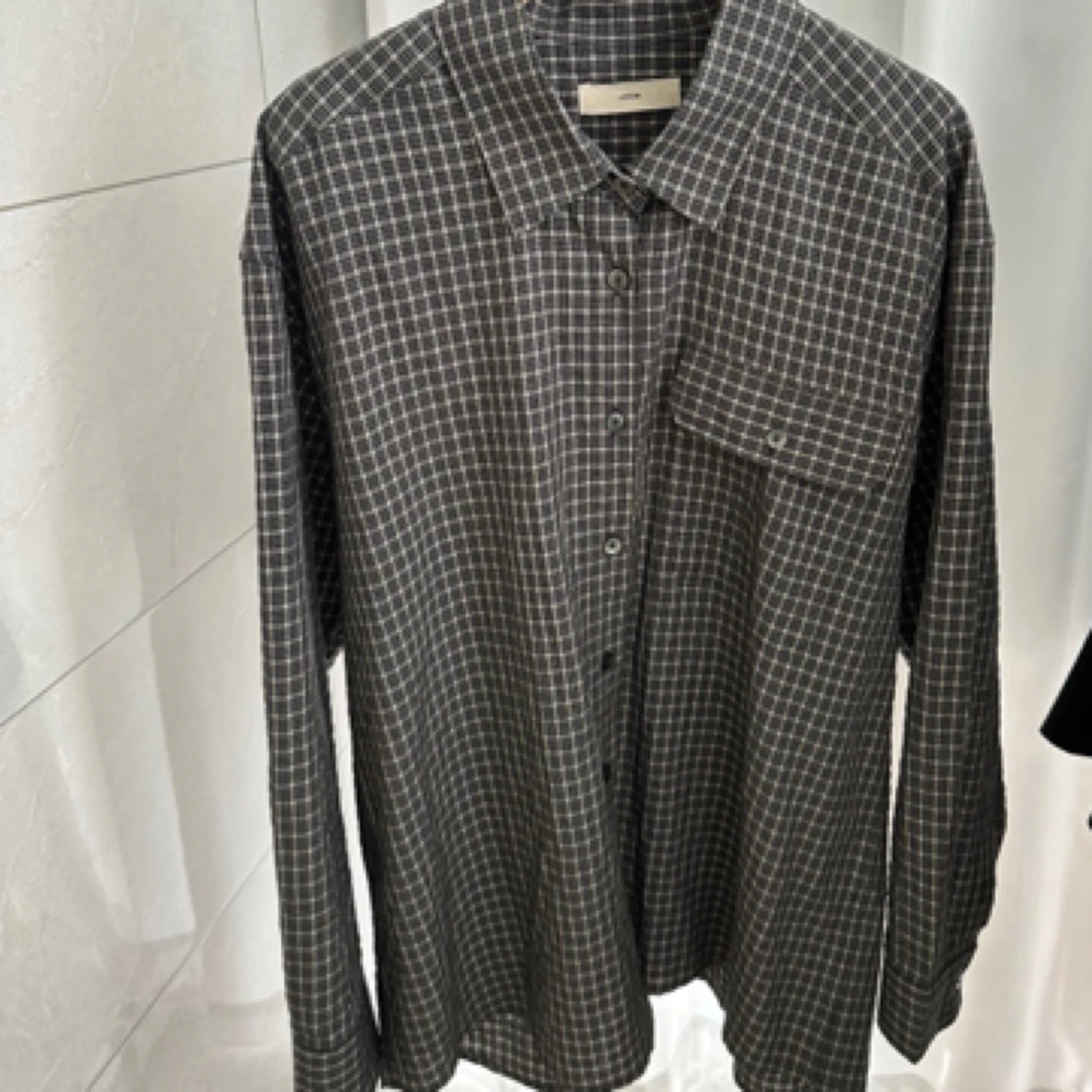 韩国东大门JI春季格子衬衫《NO退换-》