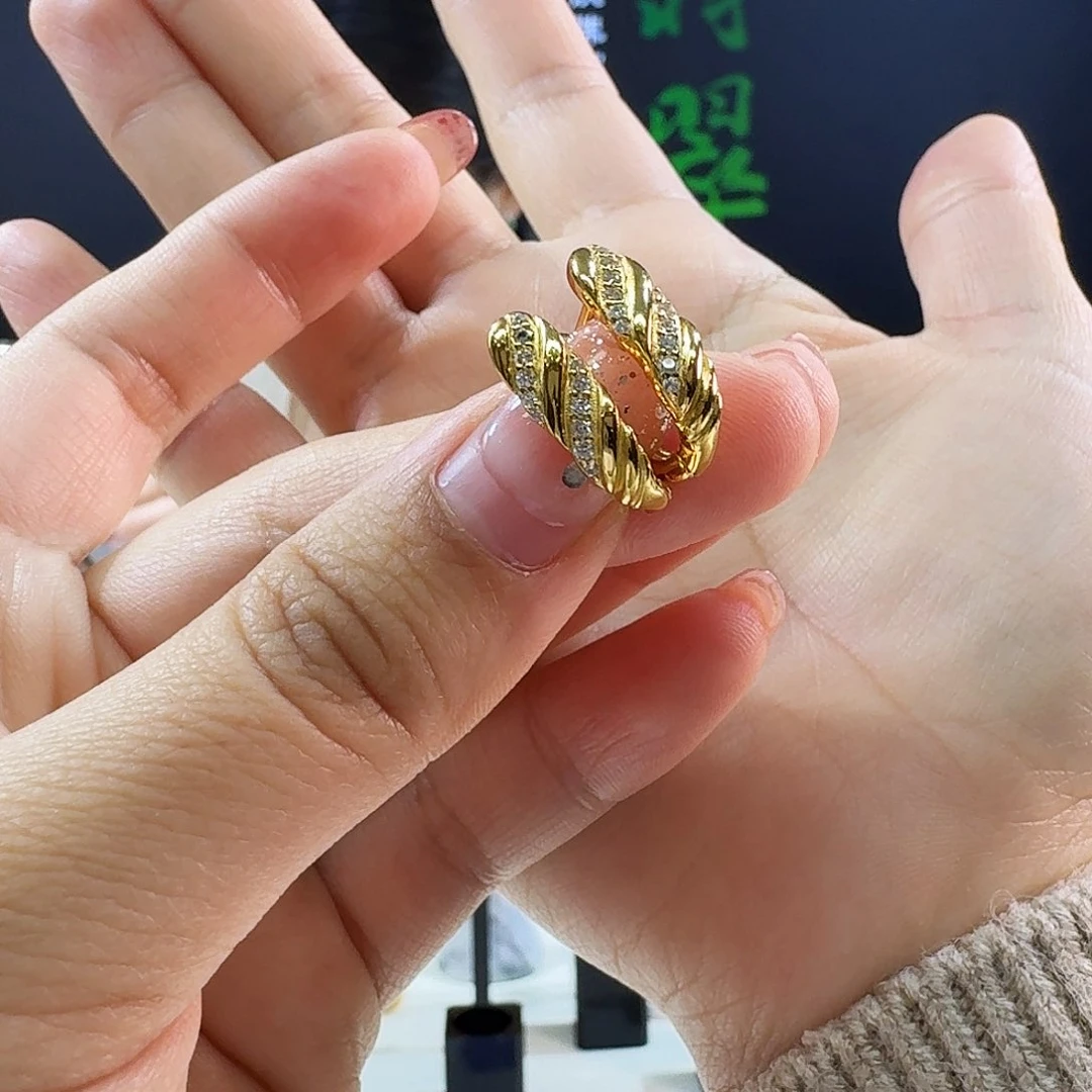 翡翠耳饰银S925镶嵌没有翡翠发其一发一对925镶嵌