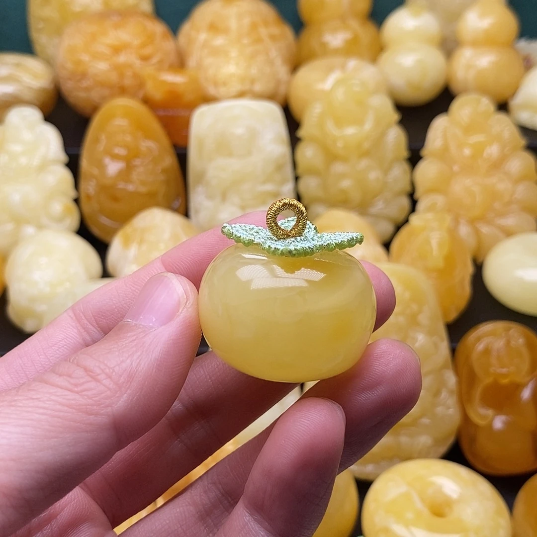 琥珀颈饰未镶嵌琥珀蜜蜡吊坠