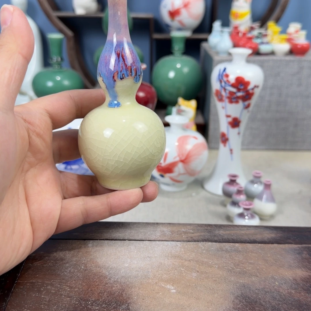 陶瓷手工小花器摆件