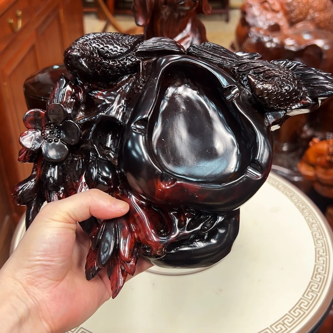 老挝大红酸枝烟灰缸