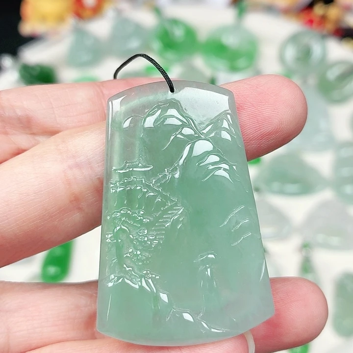 颈饰未镶嵌翡翠缅甸天然A货翡翠