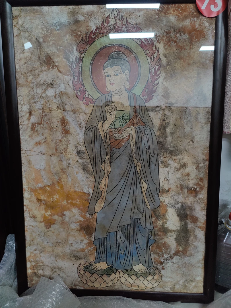 墙皮画尺寸95×65厘米