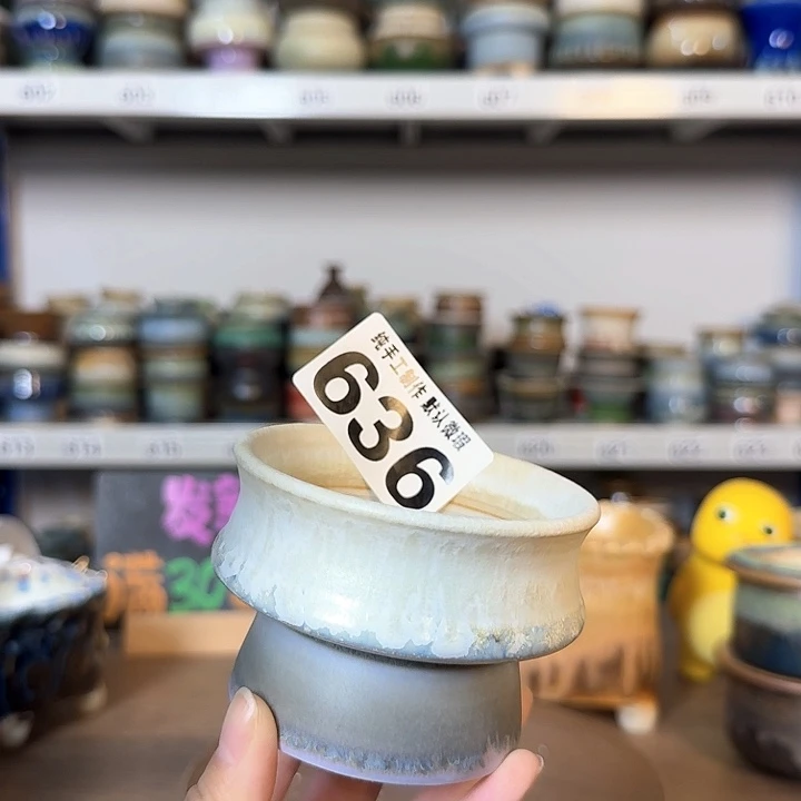 景德镇手工陶瓷盆 口8