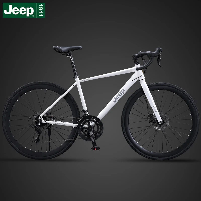 Jeep吉普公路自行车铝合金轻便青少年成人男女款变速单车-RC500