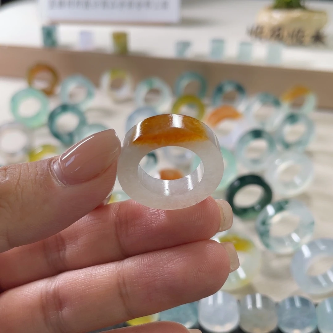 定制翡翠未镶嵌鸿运当头 9圈到15圈