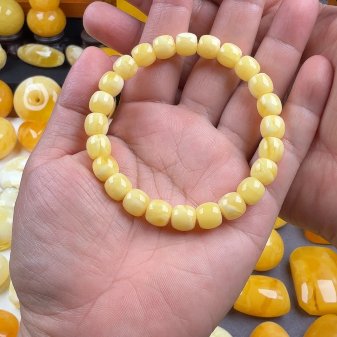 琥珀未镶嵌颈饰纯天然琥珀蜜蜡