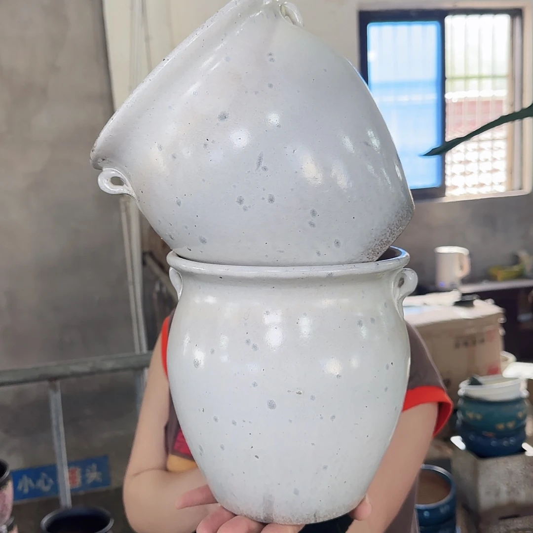紫砂花盆高20口19